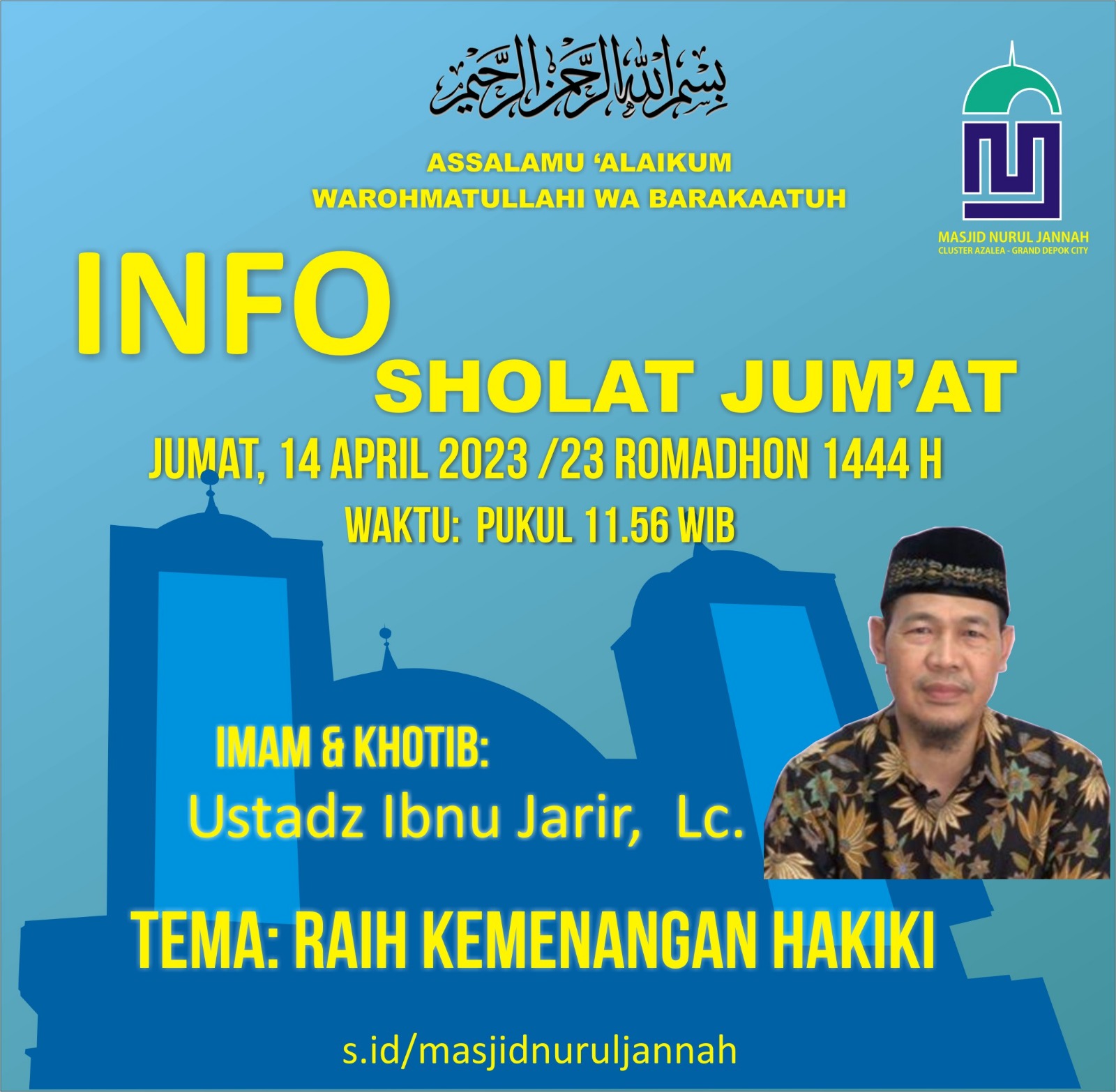 Ibadah Jum'at 14 April 2023