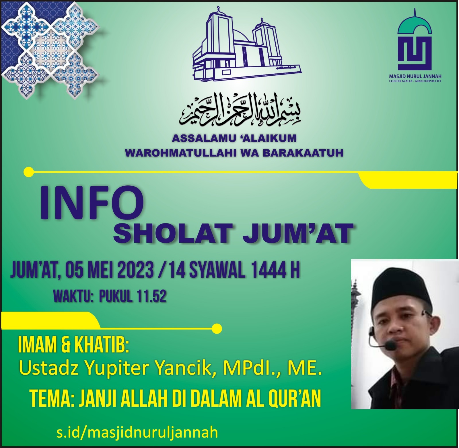 Kotbah Jum'at 5 Mei 2023